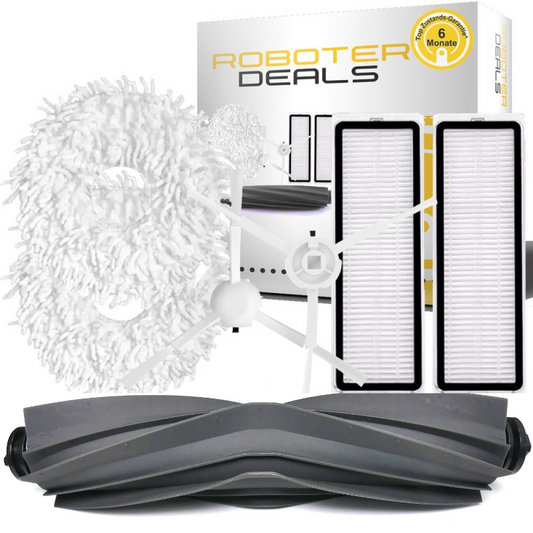 Zubehör Set, Ersatzteile Kit für Dreame L10 Ultra, L10s Ultra, L10 Prime (2x Filter, 2x Seitenbürste, 2x Pad, 1x Hauptbürste)