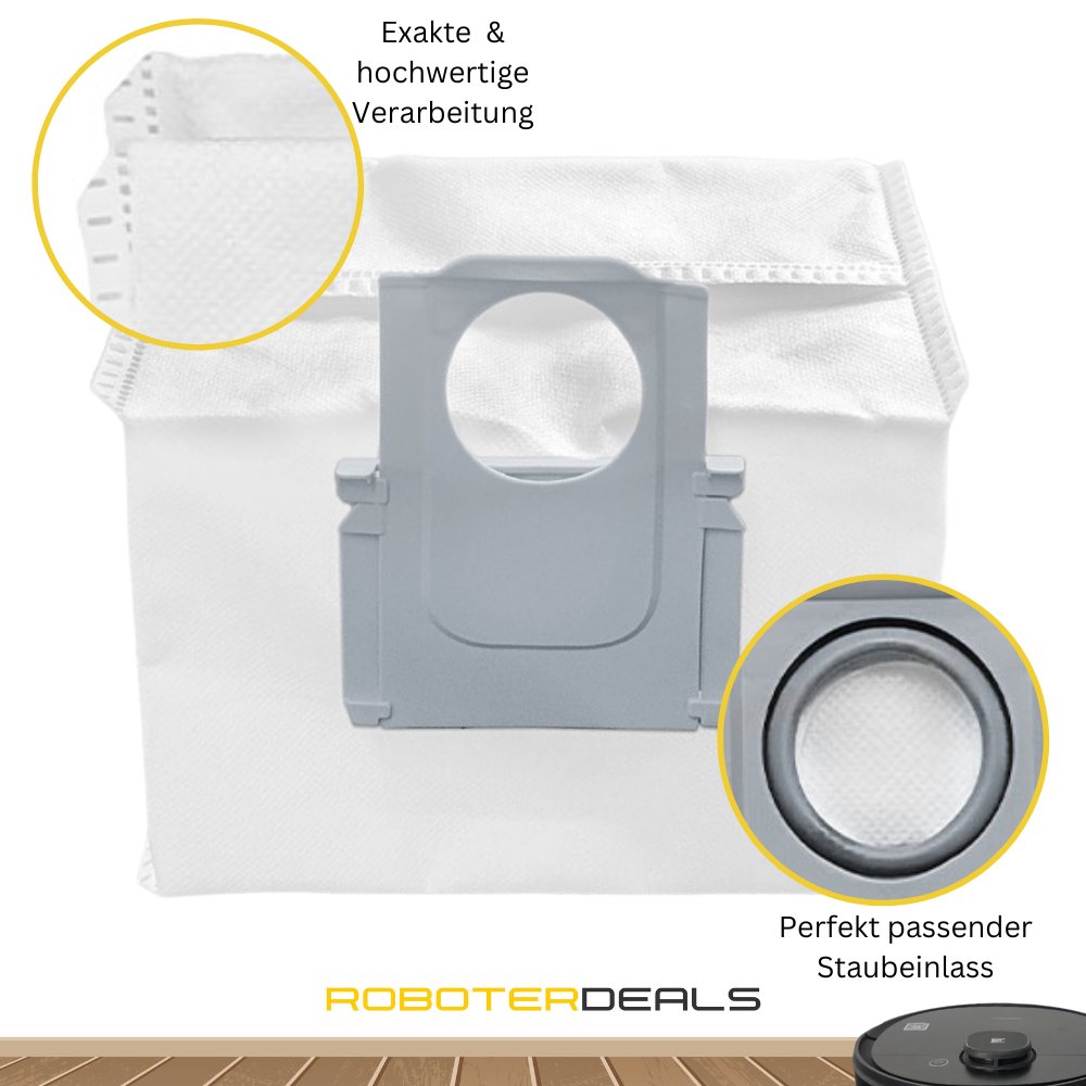 Zubehör Set, Ersatzteile für Roborock S7 Pro Ultra (2x Filter, 2x Wischpad, 2x Seitenbürste, 1x Hauptbürste, 2x Staubbeutel)