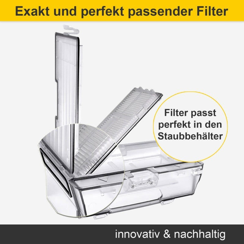 Zubehör Set, Ersatzteile für Roborock S7 Pro Ultra (2x Filter, 2x Wischpad, 2x Seitenbürste, 1x Hauptbürste, 2x Staubbeutel)