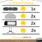 Zubehör Set, Ersatzteile Kit für Ecovacs Deebot X1 Plus (1x Hauptbürste, 2x Seitenbürste, 2x Pad, 2x Filter)