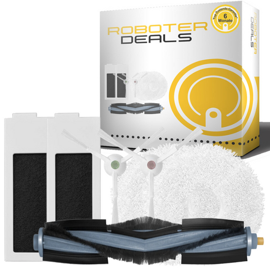 Zubehör Set, Ersatzteile für Ecovacs Deebot T20 OMNI, T20e OMNI (2x Seitenbürsten, 2x Filter, 2x Pads, 1x Hauptbürste)