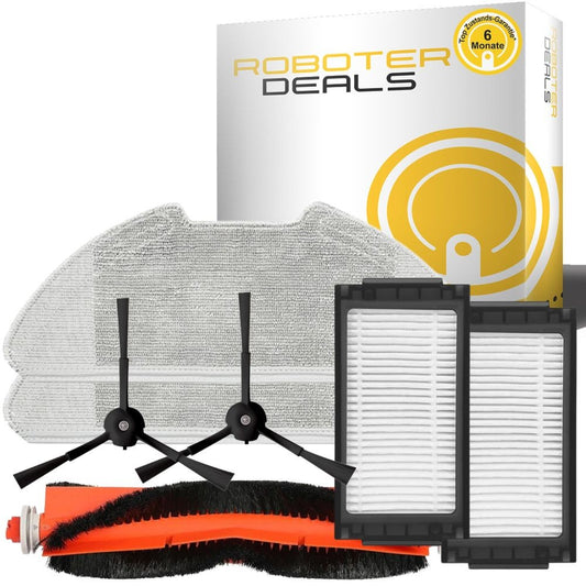 Zubehör Set, Ersatzteile Kit für Zaco A11s Pro (1x Hauptbürste, 2x Seitenbürste, 2x Filter, 2x Pad)