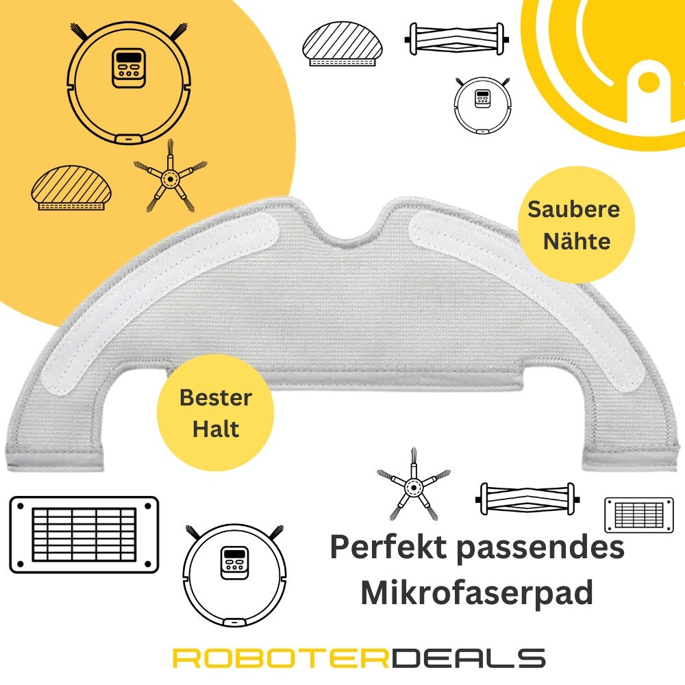 Zubehör Set, Ersatzteile Kit für Dreame D10 Plus (1x Hauptbürste, 2x Filter, 2x Pad, 2x Seitenbürste)