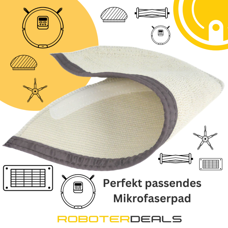 Zubehör Set, Ersatzteile Kit für Roborock Q5, Q5 Plus, Q5 Pro, Q5 Pro Plus, Q5 Max Plus (2x Seitenbürste, 2x Filter, 2x Pad)