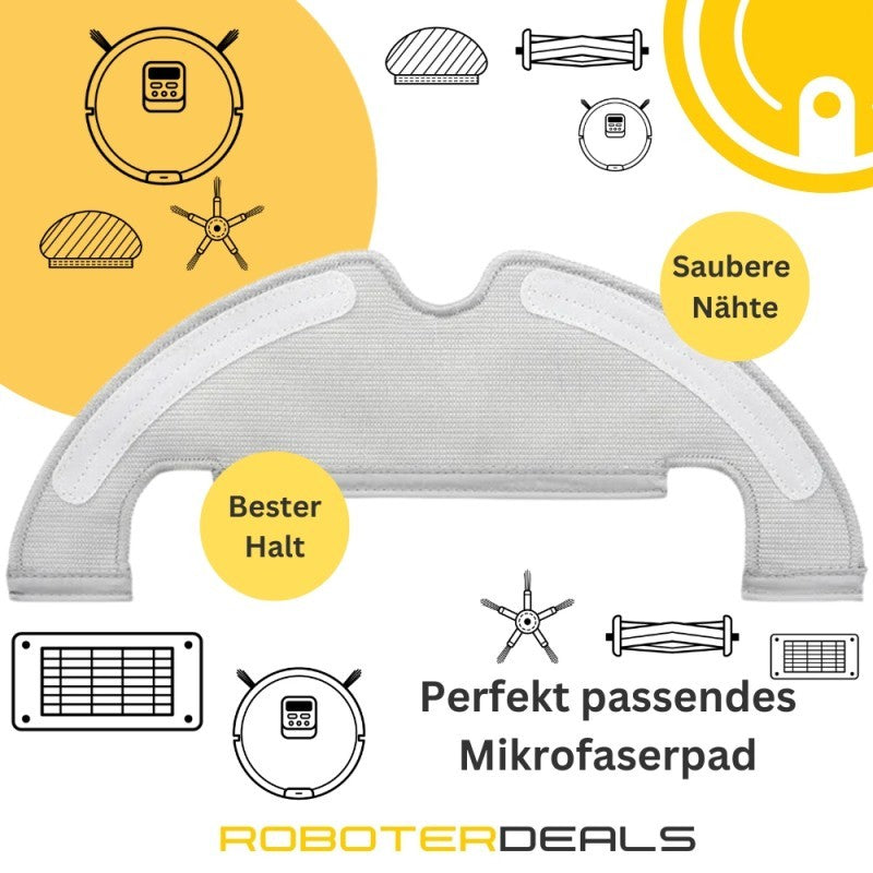 Zubehör Set, Ersatzteile Kit für Dreame D9 Plus (1x Hauptbürste, 2x Filter, 2x Pad, 2x Seitenbürste)