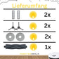 Zubehör Set, Ersatzteile für Dreame L20 Ultra (2x Filter, 2x Seitenbürste, 2x Pad, 1x Hauptbürste)