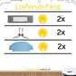 Zubehör Set, Ersatzteile für Ecovacs Deebot N10, N10 Plus (2x Pad, 2x Filter, 2x Seitenbürste)