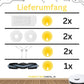 Zubehör Set, Ersatzteile für Ecovacs Deebot T20 OMNI, T20e OMNI (2x Seitenbürsten, 2x Filter, 2x Pads, 1x Hauptbürste)
