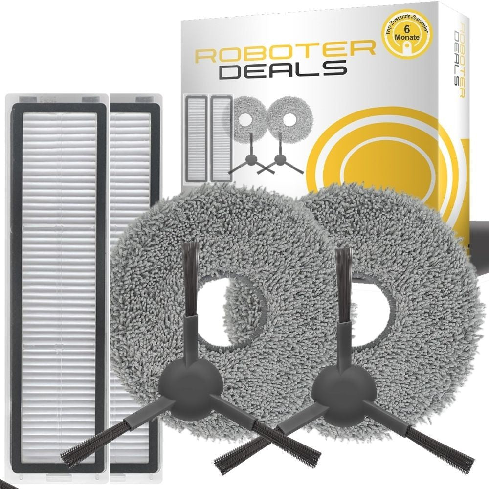 Zubehör Set, Ersatzteile für Dreame L20 Ultra (2x Filter, 2x Seitenbürste, 2x Pad)