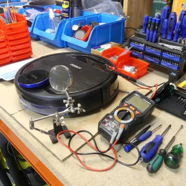 Robo-Repair Werkstatt – bench diagnose